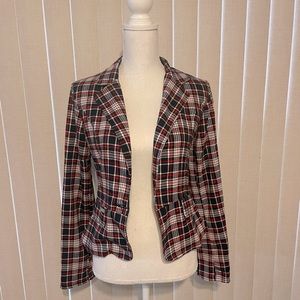 Gioia Fashion Plaid Jacket Size Small